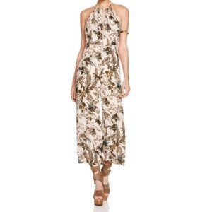 Free People Twisted Halter Floral Jumpsuit